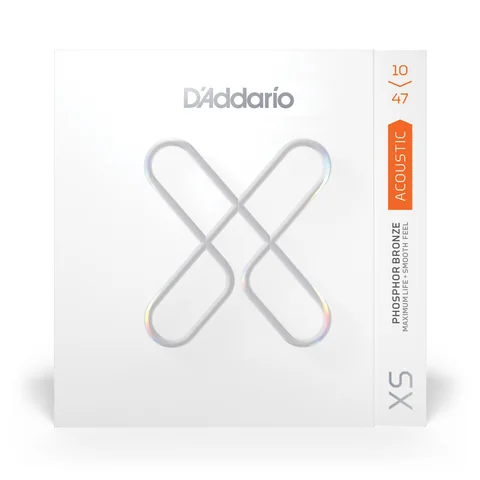 D'Addario 10-47 Extra Light, XS Phosphor Bronze Coated Acoustic Guitar Strings