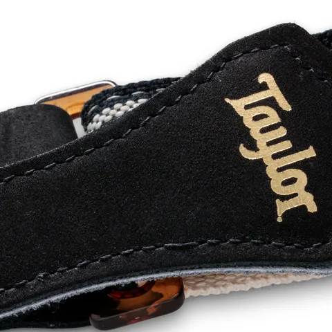 Taylor 2" Academy Amber Buckle Jacquard Cotton Strap - Black