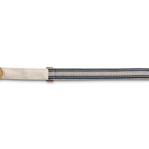 Taylor 2" Academy Amber Buckle Jacquard Cotton Strap - Blue