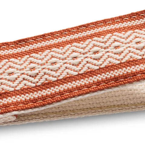 Taylor 2" Academy Amber Buckle Jacquard Cotton Strap - Brown