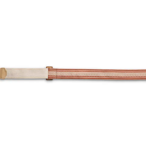 Taylor 2" Academy Amber Buckle Jacquard Cotton Strap - Brown