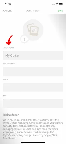 TG TaylorSense AddGuitar Step2