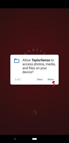 TG TaylorSense Android AppAccount Step2