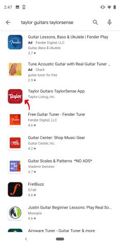 TG TaylorSense Android GooglePlay Step3