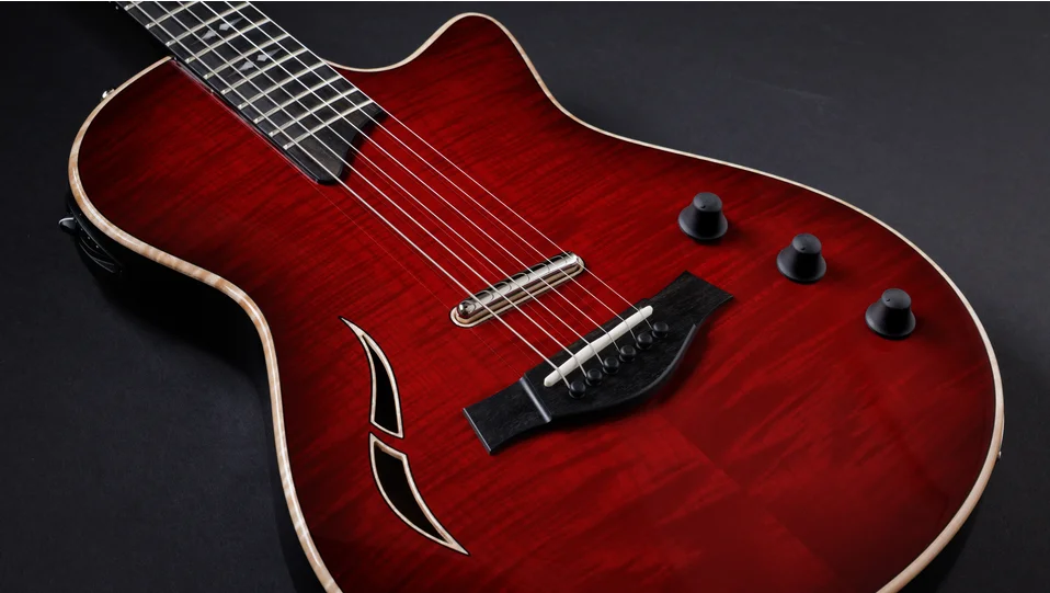 T5z Pro, Cayenne Red Shamel Ash Acoustic Guitar | Taylor Guitars