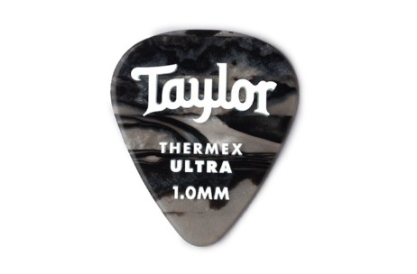 Taylor Premium 351 Thermex Guitar Picks, Black Onyx
